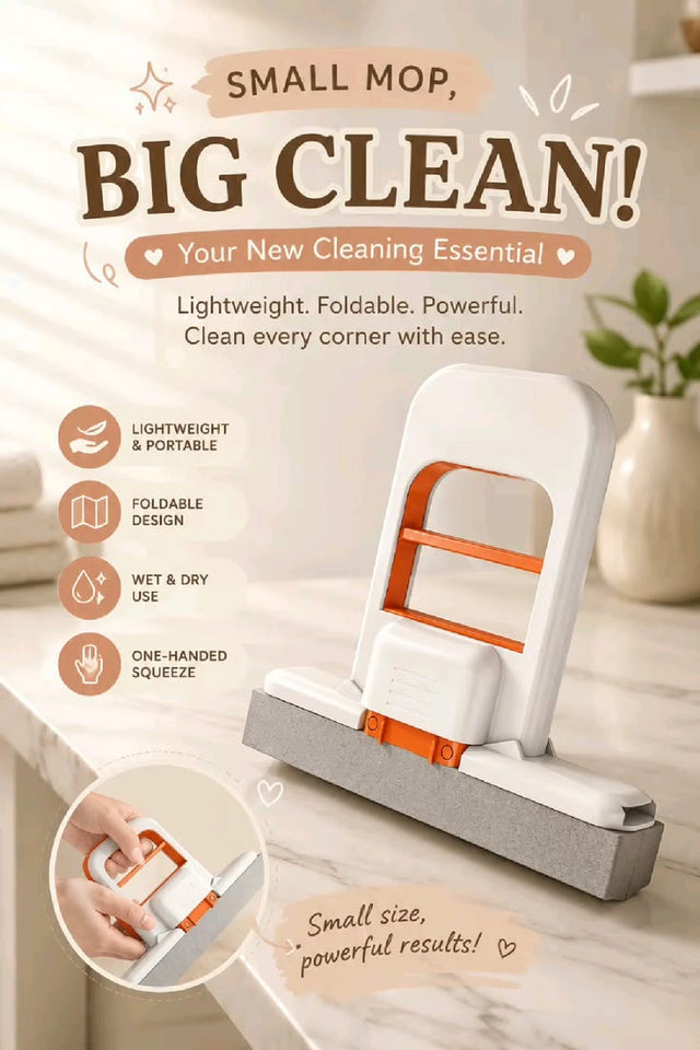 Self-Squeezing Mini Mop